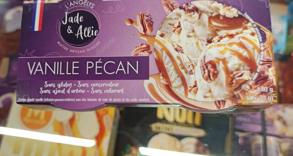 Crème glacée vanille pécan