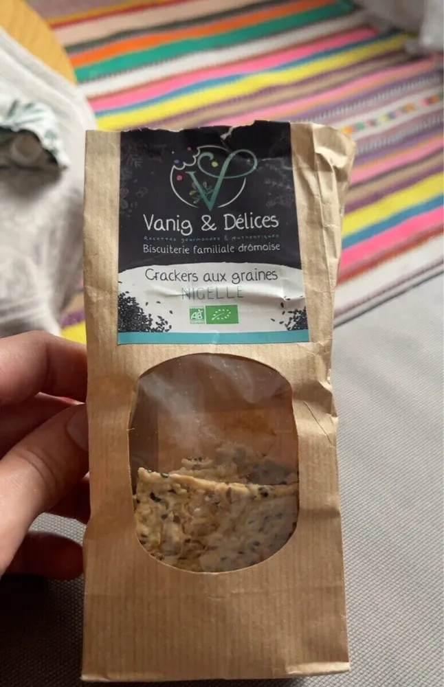 Crackers aux graines de nigelle