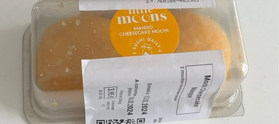 Mochi cheesecake mangue
