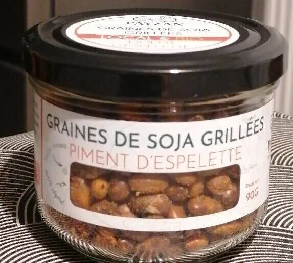 Graines de soja au piment d'espelette