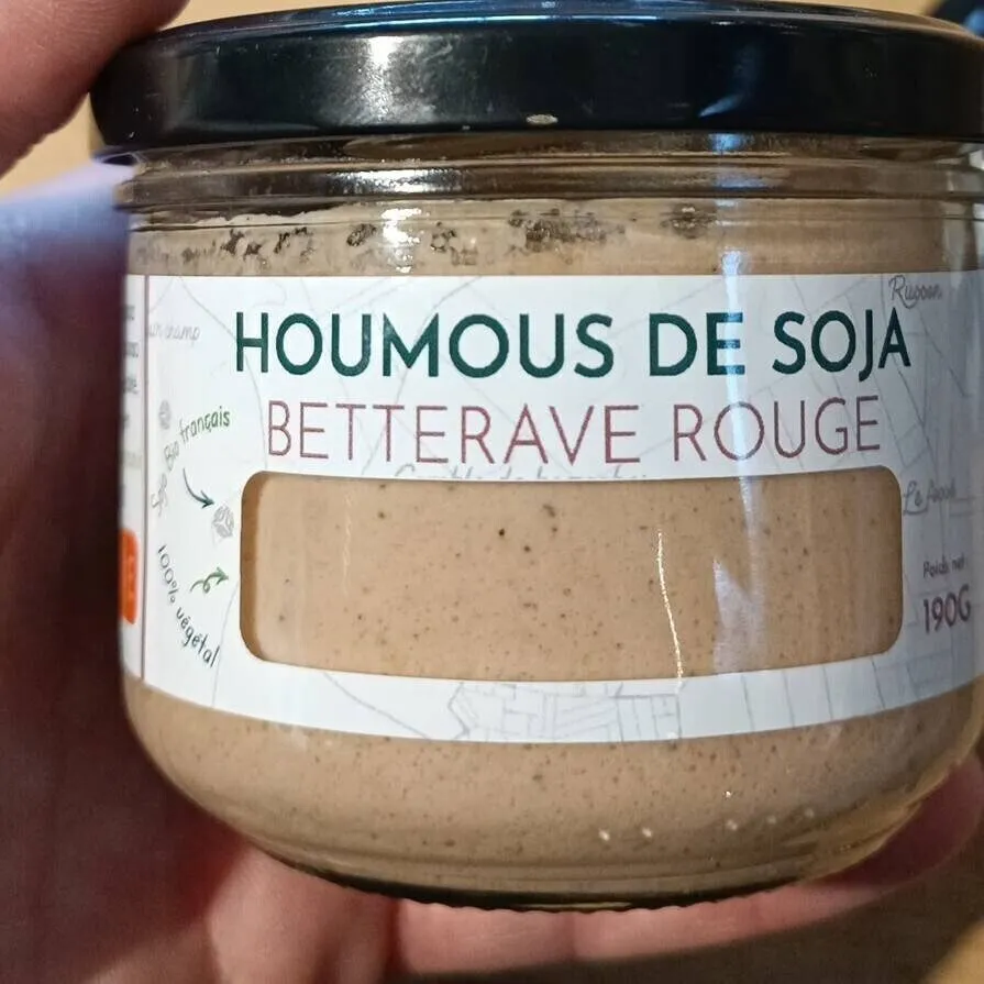 Houmous de soja betterave rouge