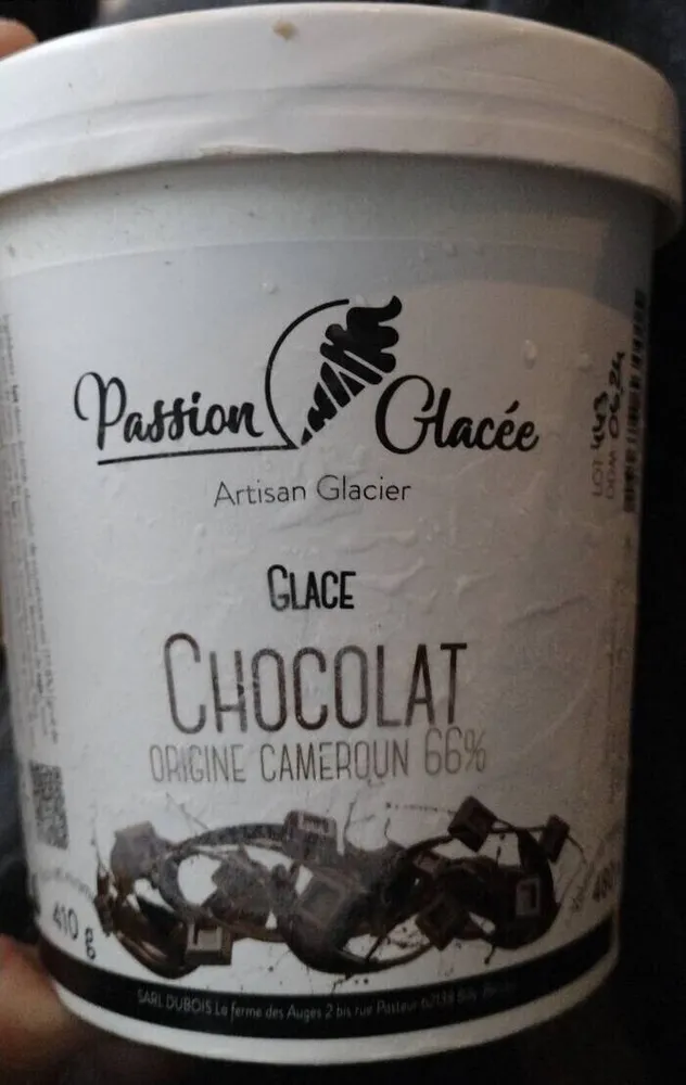 Glace chocolat origine Cameroun 66%