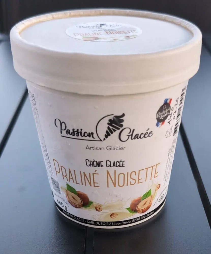 Crème glacée Praliné Noisette