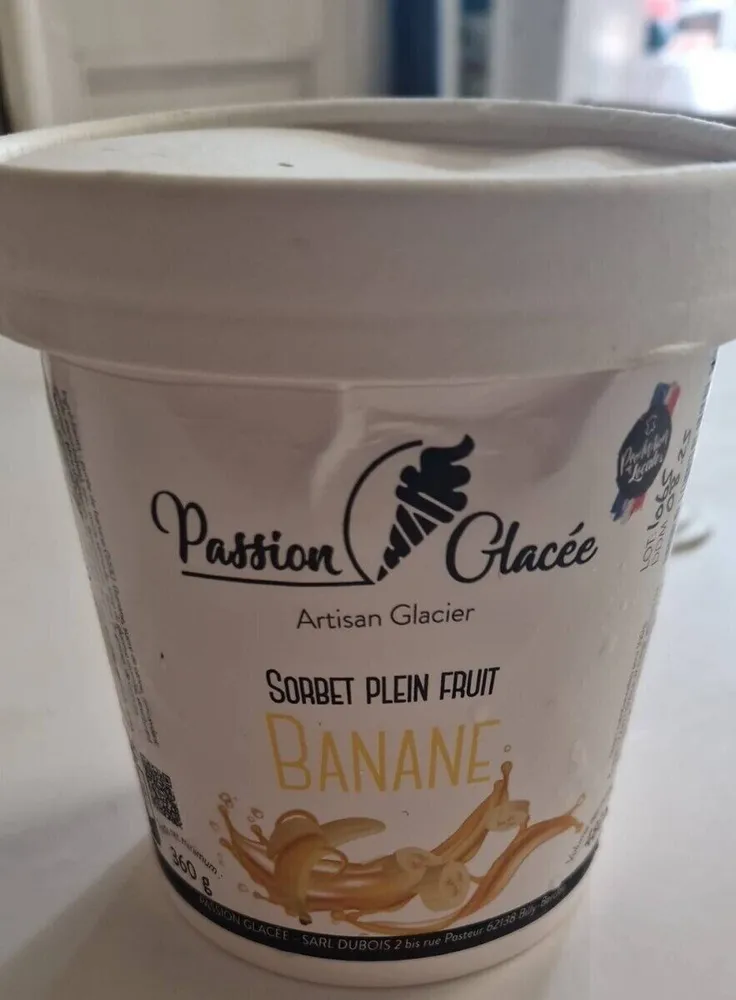 Sorbet plein fruit banane