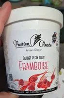 Sorbet plein fruit framboise