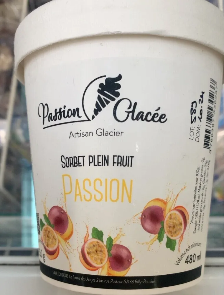 Sorbet fruits de la passion