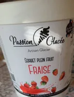 Sorbet plein fruit fraise