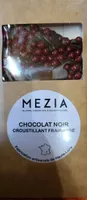 Tablette chocolat noir et perles framboises