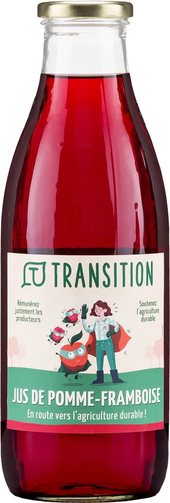 Jus de pomme framboises