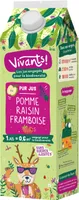 Pur jus pomme raisin framboise