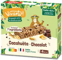 Barres céréalières à la cacahuète et au chocolat
