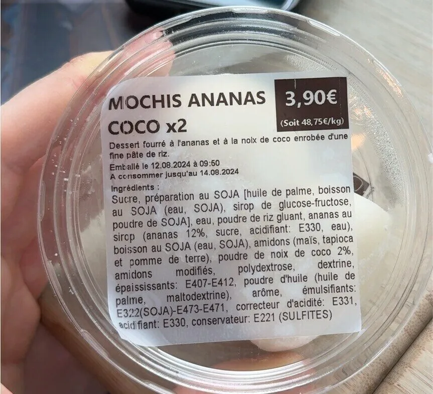 Mochis ananas coco