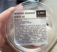 Mochis ananas coco