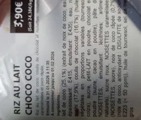 Riz au lait choco coco
