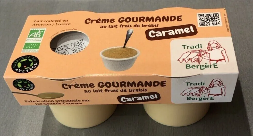 Crème gourmande au lait de brebis Caramel