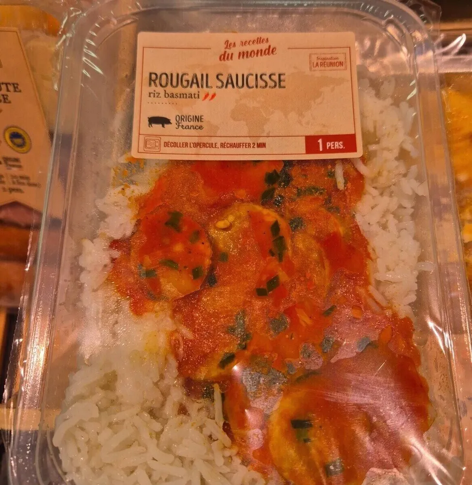 ROUGAIL SAUCISSE riz basmati