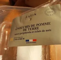 Gnocchis de pomme de terre sauce gorgonzola et éclats de noix