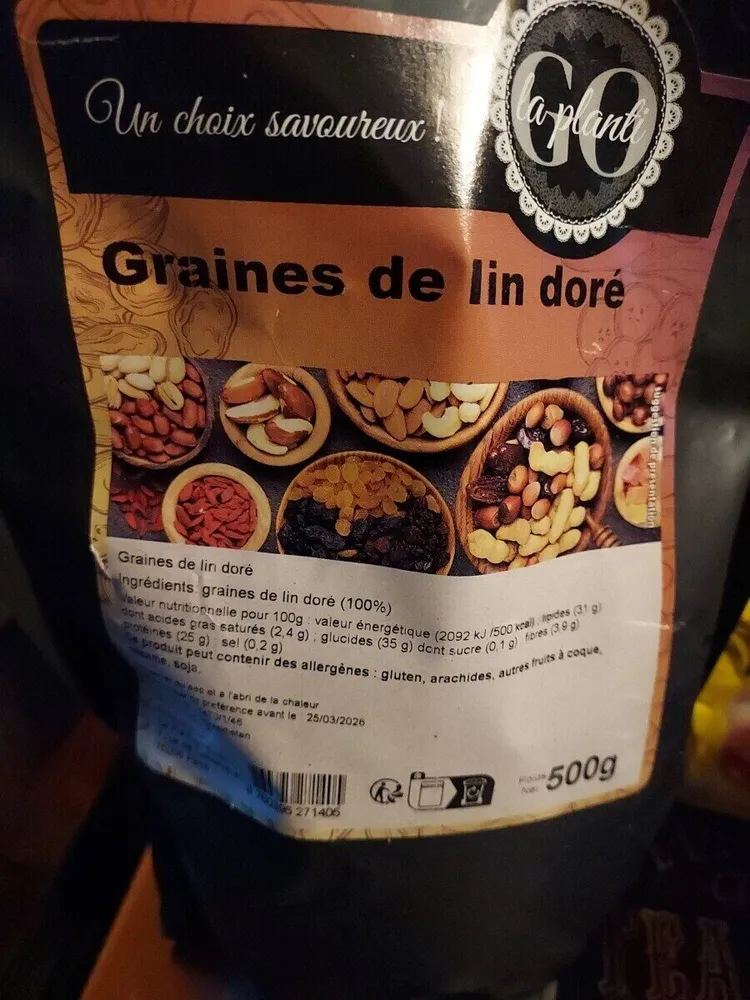 Graines de lin doree