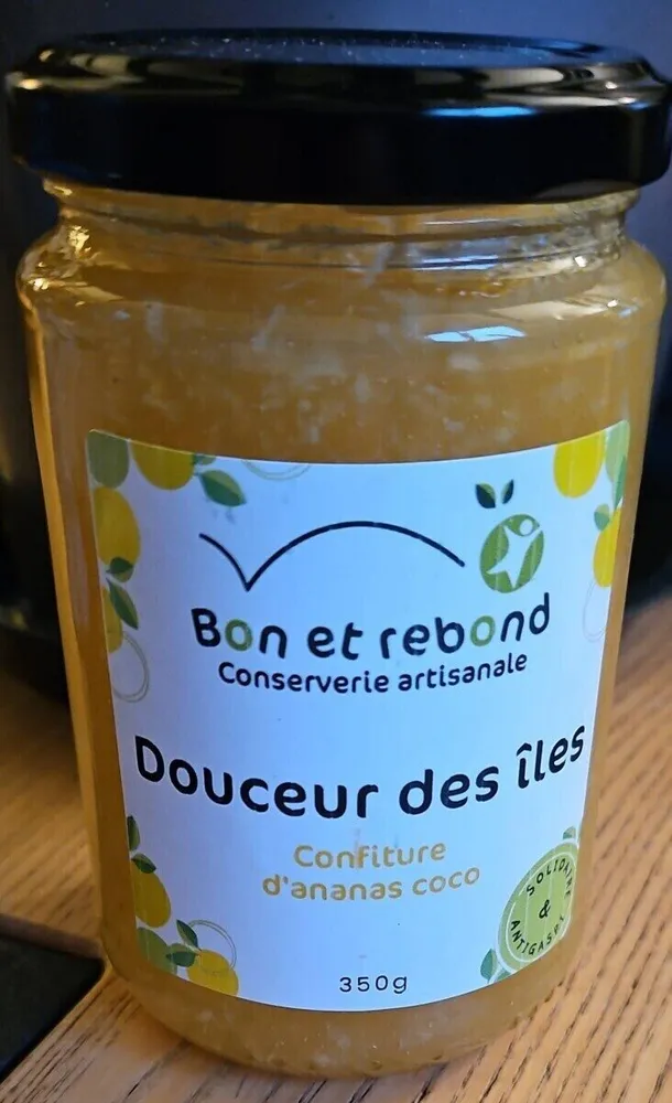 Douceur des îles confiture d'ananas coco