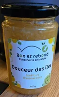 Douceur des îles confiture d'ananas coco