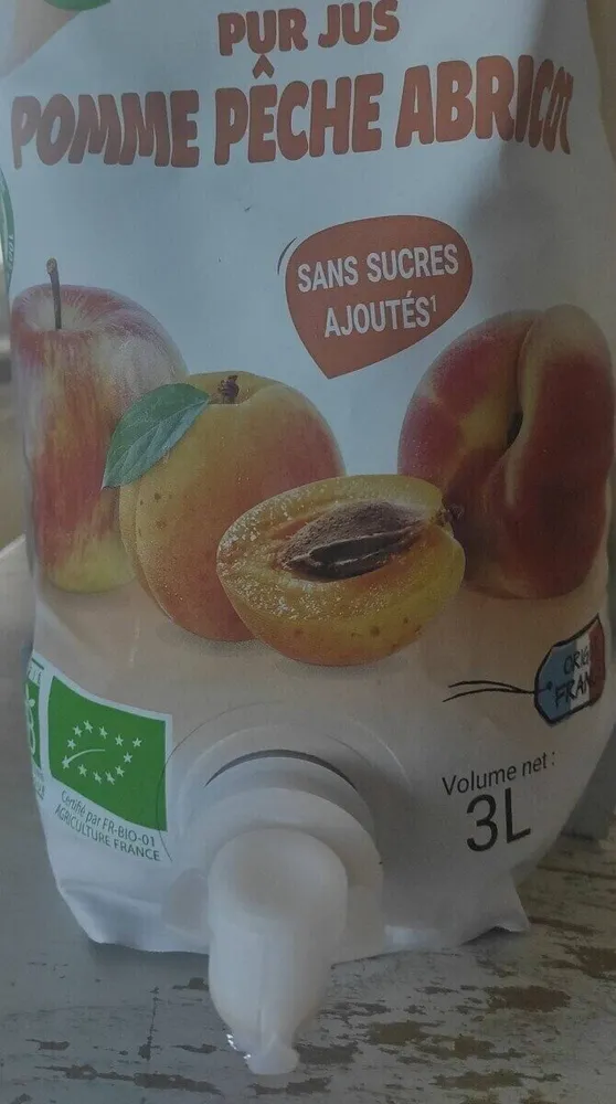 PUR JUS POMME PÊCHE ABRICOT