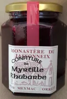 Confiture de myrtilles et rhubarbe