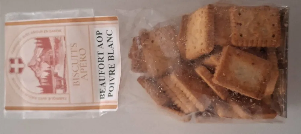 Biscuits Apéro Beaufort AOP poivre blanc