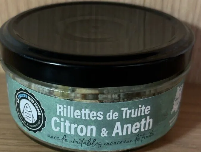 Rillette de truite citron aneth