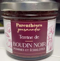 Terrine de Boudin Noir pommes et échalotes