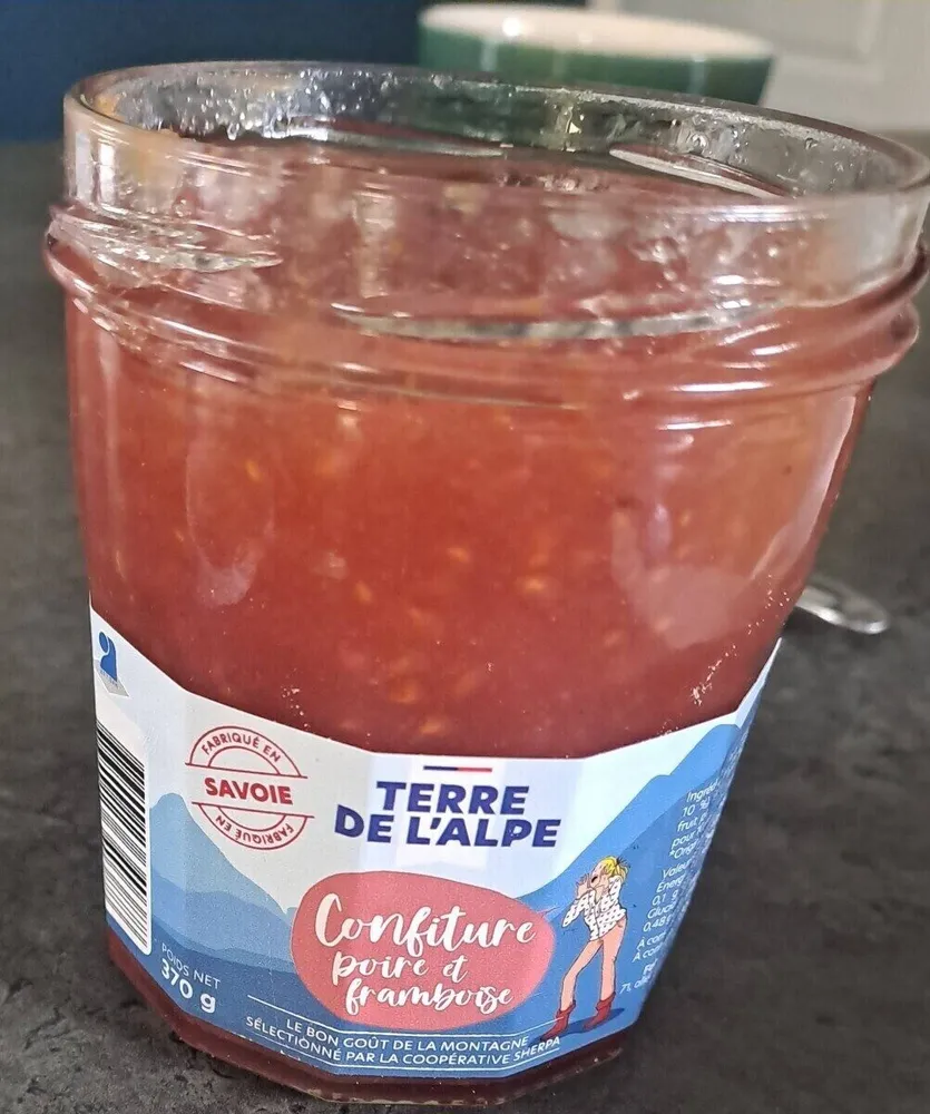 Confiture poire et framboise
