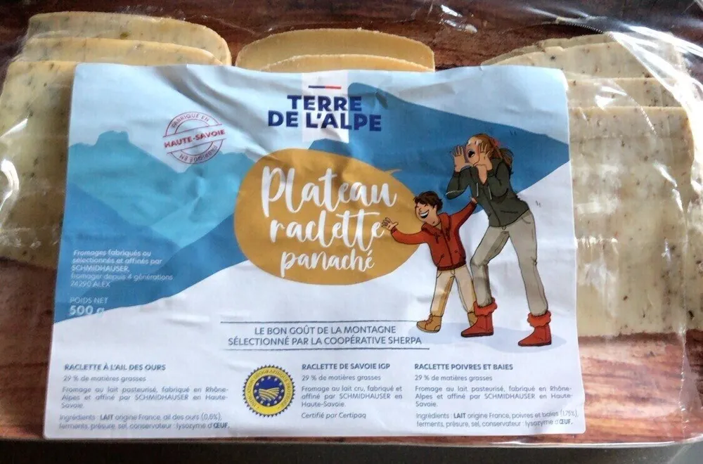 Plateau raclette panaché