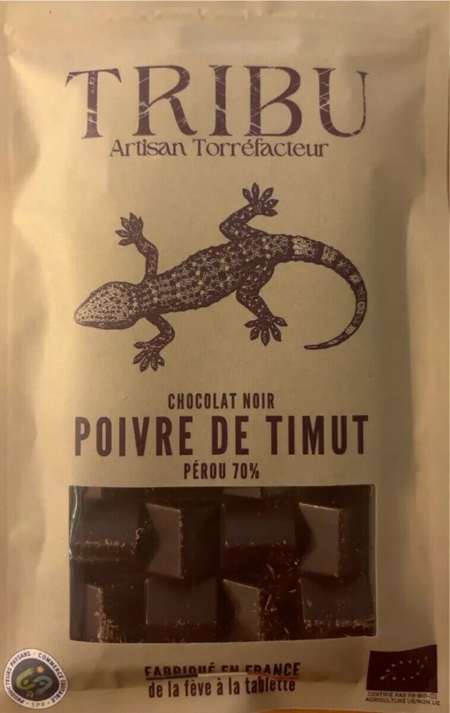 Chocolat noir poivre de Timut