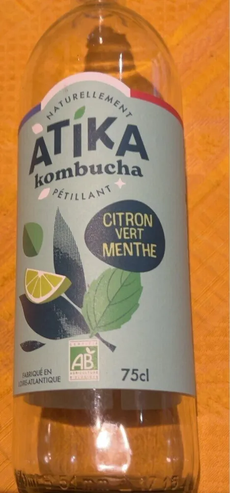kombucha PETILLANT CITRON VERT MENTHE
