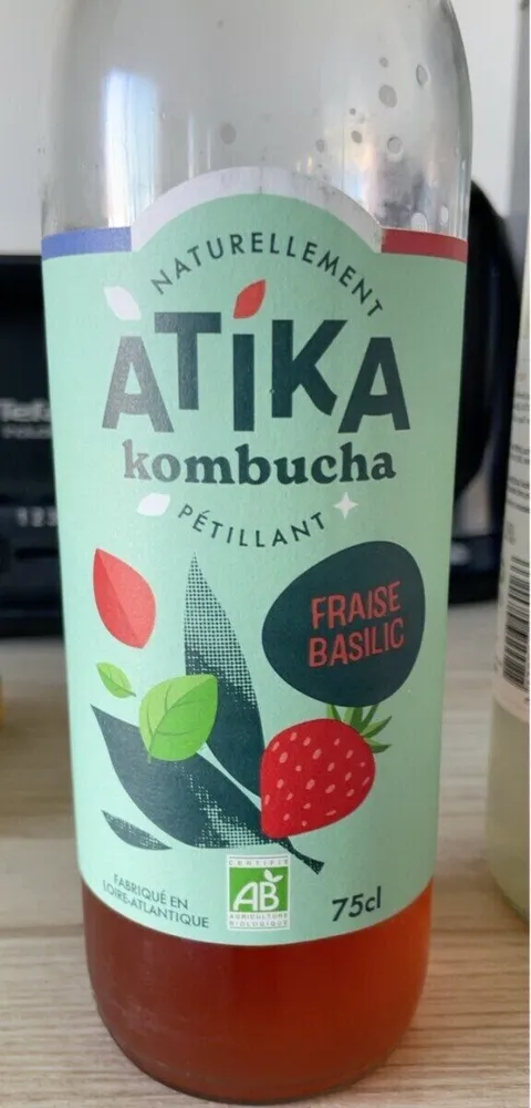 Kombucha Fraise Basilic