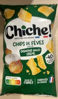 Chips de feves oignons grilles creme