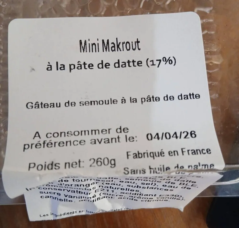 Mini Makrout