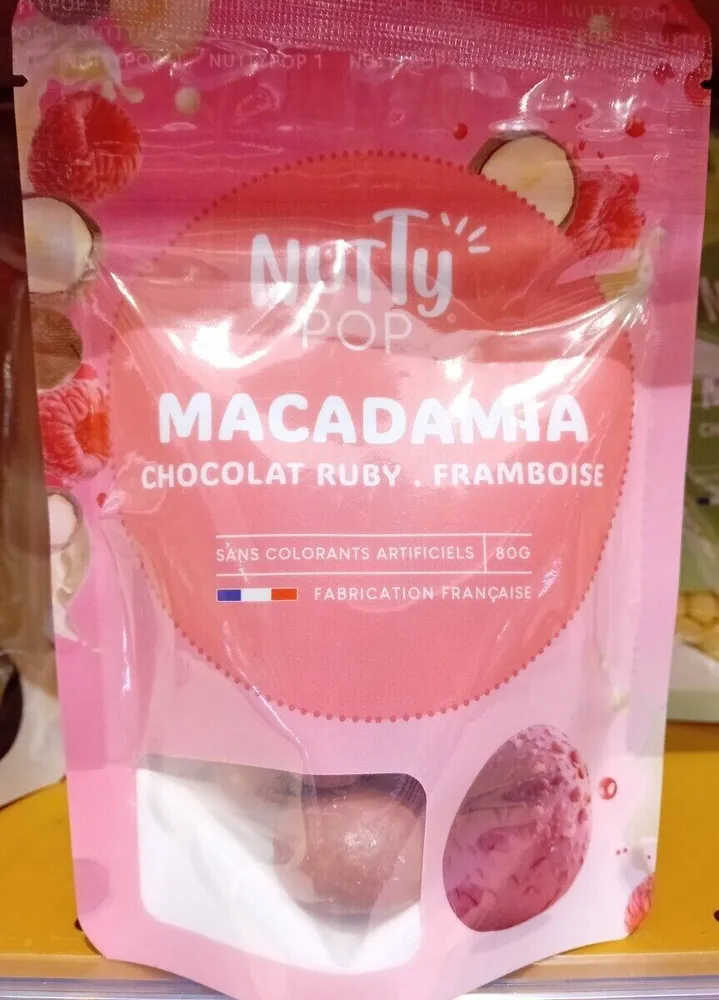 Macadamia chocolat rugby framboise