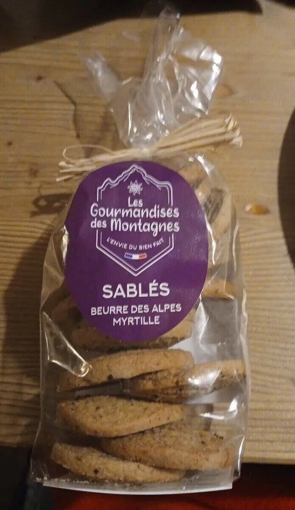 Sablés beurrées Alpes myrtille