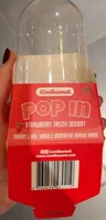 Pop in strawberry frozen dessert