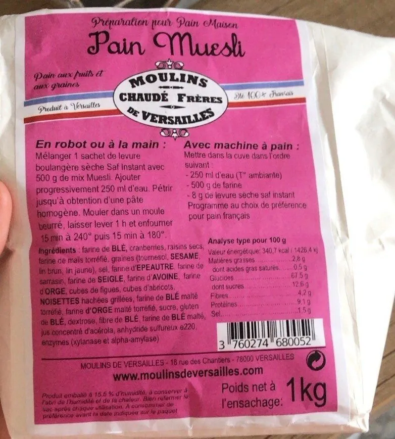 Farine pain Muesli