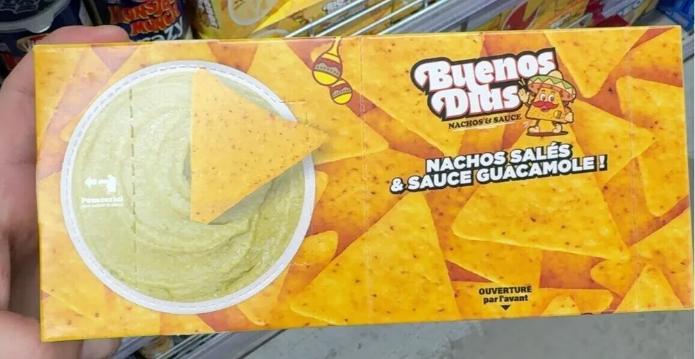 Nachos salés guacamole