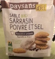 Sablé Bio Sarrasin Poivre et Sel