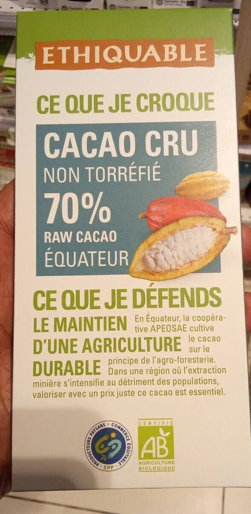Cacao cru