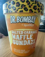 Salted caramel waffle sundaze