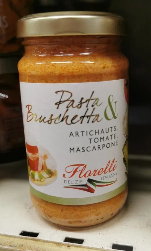 Pasta&bruschetta artichauts tomates mascarpone