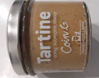 Tartine coing, aubergine, orange