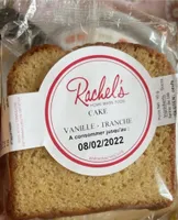 Cake vanille tranche