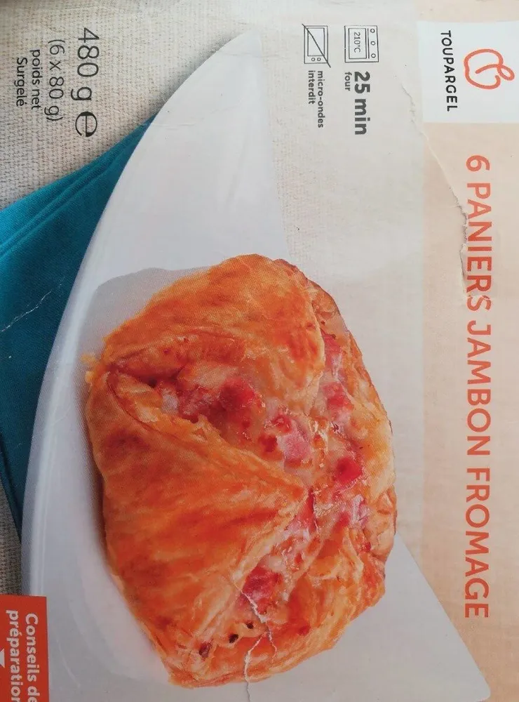 Panier jambon fromage