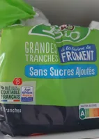 Grande tranche farine de froment sans sucre ajouté