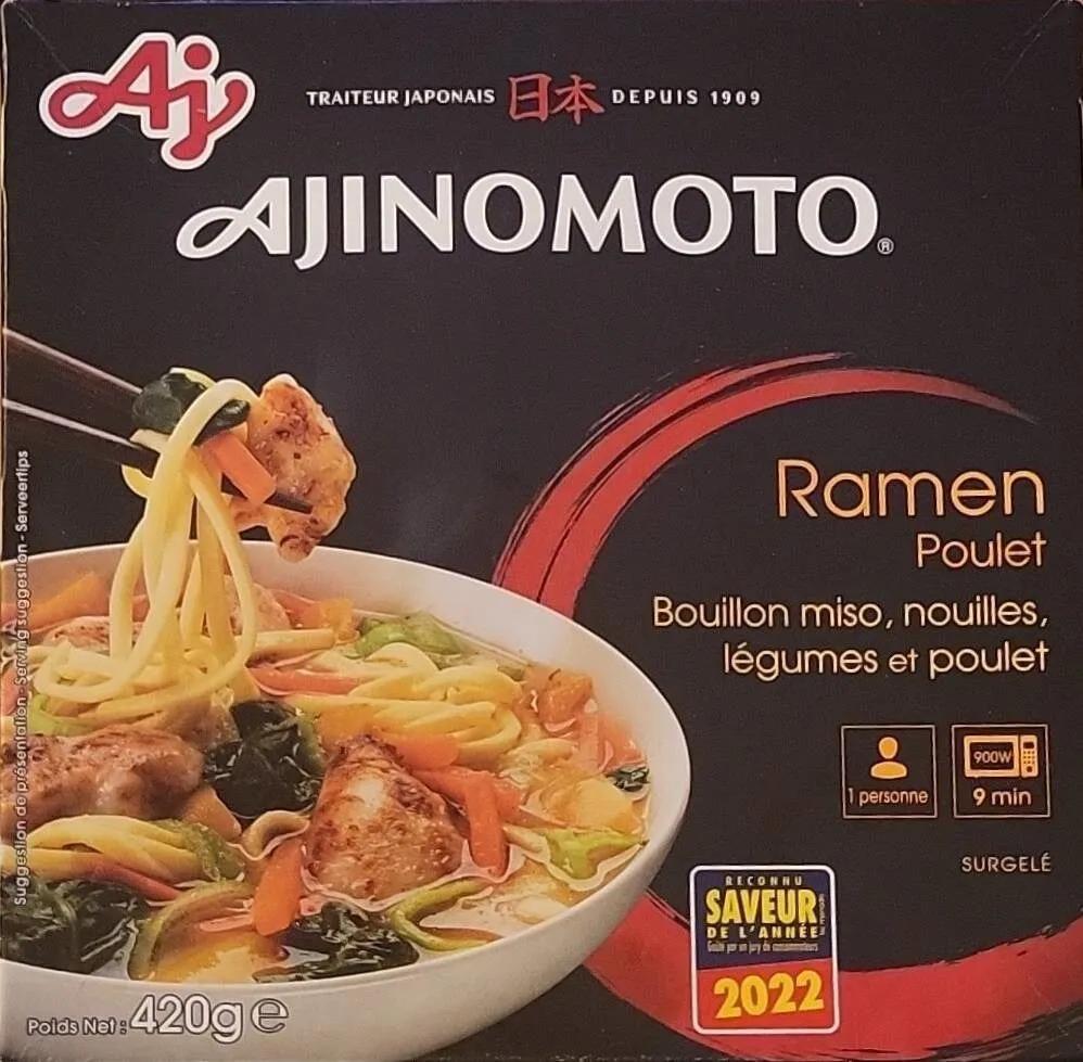 Ramen poulet ajinomoto surgelé